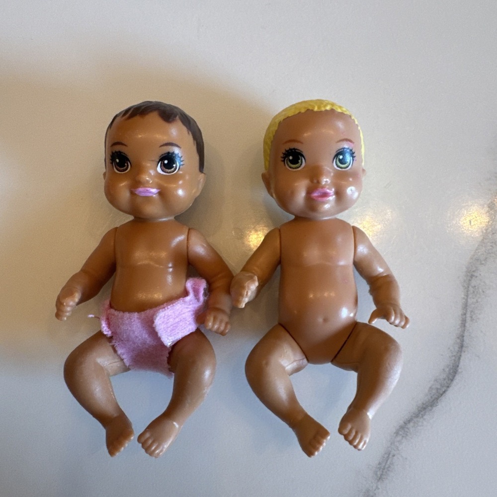 Barbie Babysitter Skipper Dolls Blonde Brunette Baby Babies‎